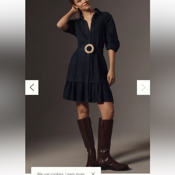 Sam Edelman Black Dress with Gold Buckle - Picture 10 of 11